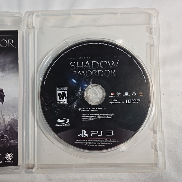 Sony PS3 Game - Shadow of Mordor with Black and Gray Cover - Picture 4 of 9